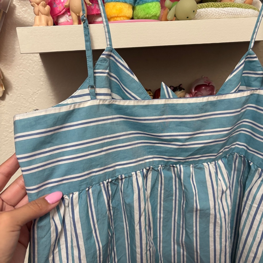 NWT Madewell Striped Tie-Front Keyhole Cami Top Sz 12 - Picture 6 of 6
